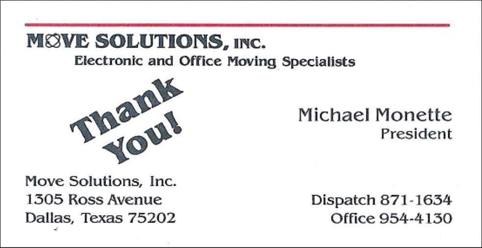 The First Move Solutions Business Card